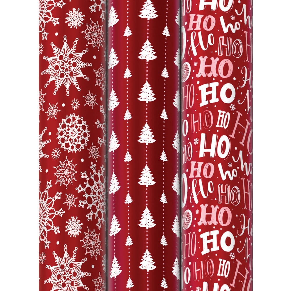 Изображение товара Новогодняя упаковочная бумага Золотая сказка 3 шт. 70х100 см