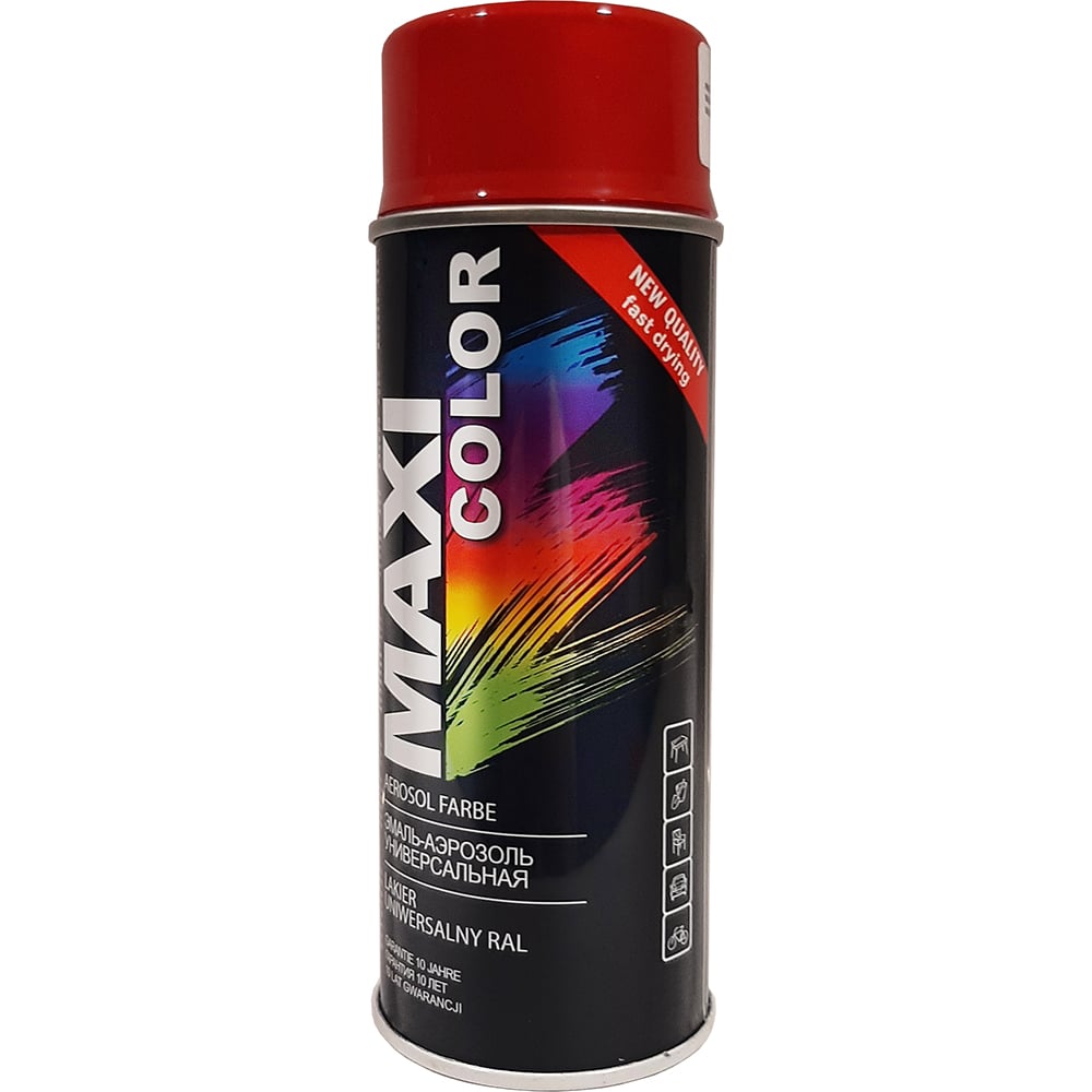 Эмаль-аэрозоль Maxi Color катушка pla пластика esun 1 75 мм 1кг красная pla 175r1