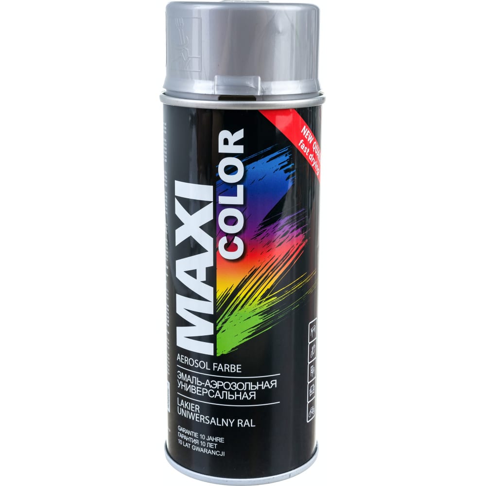 Эмаль-аэрозоль Maxi Color эмаль для суппортов kerry серебристая 520 мл аэрозоль