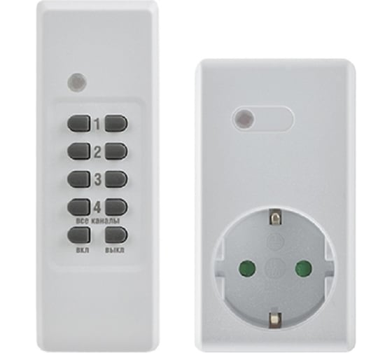 Изображение товара Розетка с дистанционным управлением Robiton УД-1 пульт + розетка комплект BL 15792