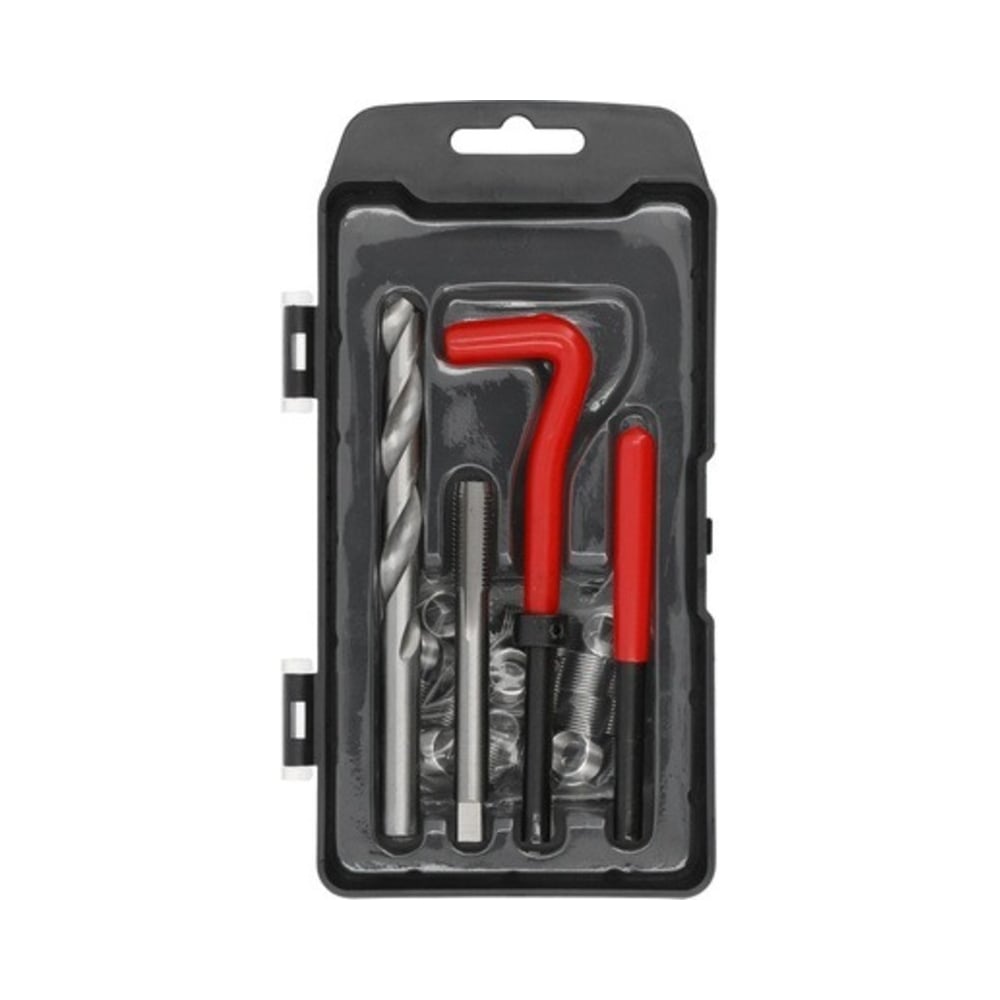 Изображение товара Набор для ремонта резьбы YATO М10х1,25мм 30 предметов (пластиковый кейс) YT-17683