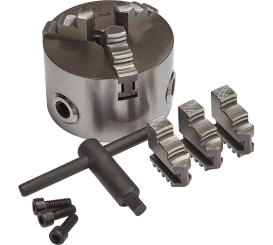 Изображение товара Патрон токарный 7100-0001 K11-80 80 мм, прямые и обратные кулачки YTUM ch08001