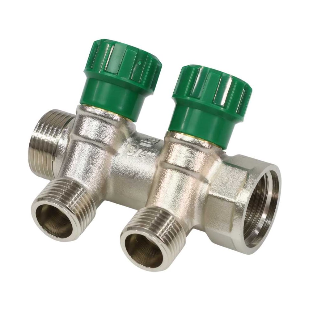 Изображение товара Коллектор с регулирующими клапанами SantechSystems 3/4" 2 выхода 36мм