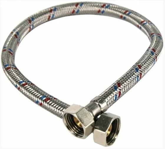 Изображение товара Гибкая подводка для воды Millennium из нержавеющей стали, 40см, гайка/гайка 1/2-3/8 PVFF38040