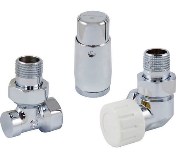 Изображение товара Комплект осевой SCHLOSSER  DN15 GZ1/2xGW1/2 правый, с головкой Мини M30x1.5, хром 602200068