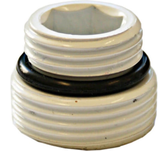 Изображение товара Ниппель SCHLOSSER белый с уплотнением, размер 1/2x3/4 под Евроконус 603000003.06