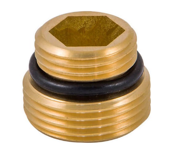 Изображение товара Ниппель SCHLOSSER латунь с уплотнением 1/2x3/4 под Евроконус 603000003