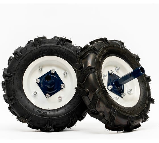 Изображение товара Комплект транспортных колес 4x0.8 в сборе со ступицей под вал-шестигранник S24 005.03.0650 НЕВА Мототехника 4650333310923