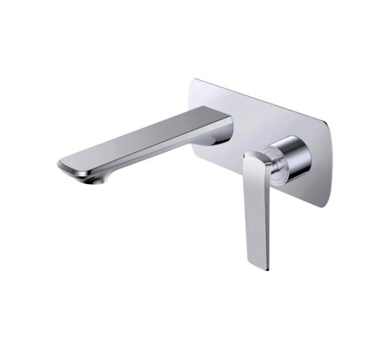 Изображение товара Скрытый встраиваемый смеситель для раковины OUTE латунь, цвет хром Т10921