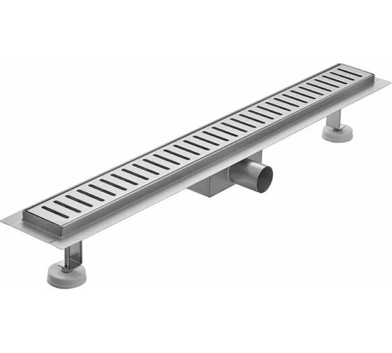 Изображение товара Линейный трап для душа Millennium из нержавеющей стали, с сухим гидрозатвором, 50 см TLN1005