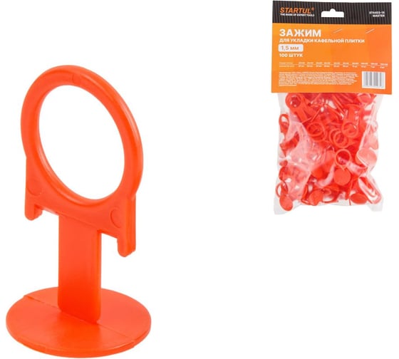 Изображение товара Зажим для укладки кафельной плитки MASTER 1.5 мм, 100 шт STARTUL ST4403-15