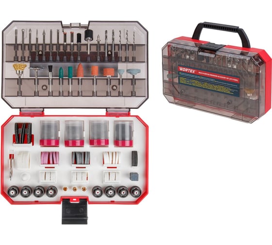 Изображение товара Набор аксессуаров для гравера универсальный 272 предметов WORTEX 1335681