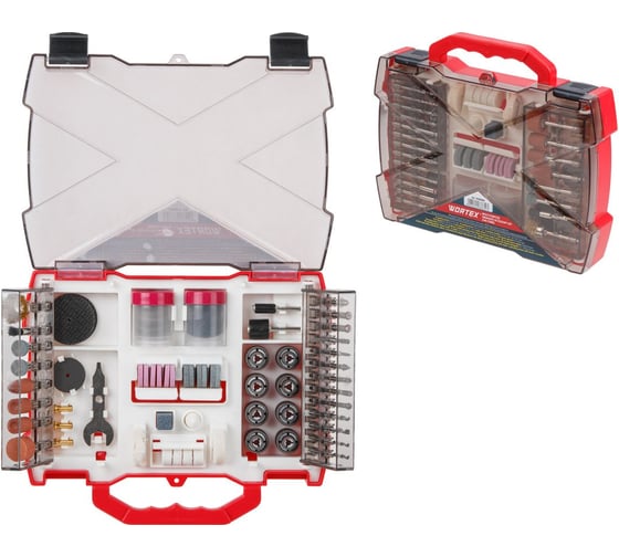 Изображение товара Набор аксессуаров для гравера универсальный 145 предметов WORTEX 1335680