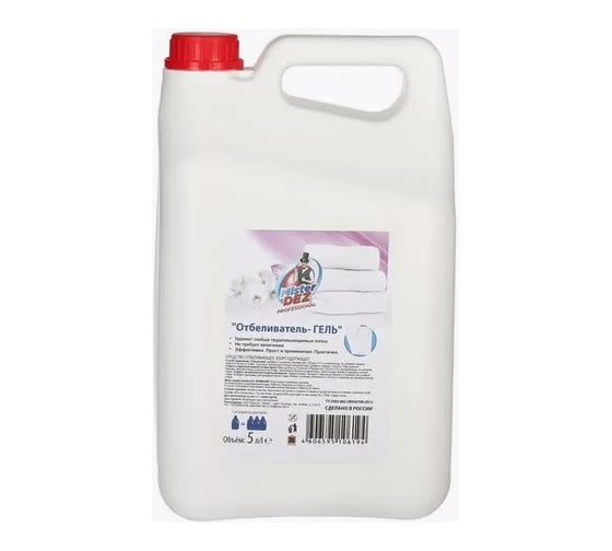 Изображение товара Отбеливатель Mister Dez PROFESSIONAL ГЕЛЬ хлорный 5 л 1231