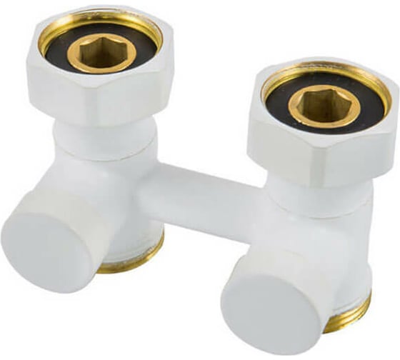 Изображение товара Узел подключения SCHLOSSER G 3/4x3/4 D=50 мм, проходной, белый 600700022