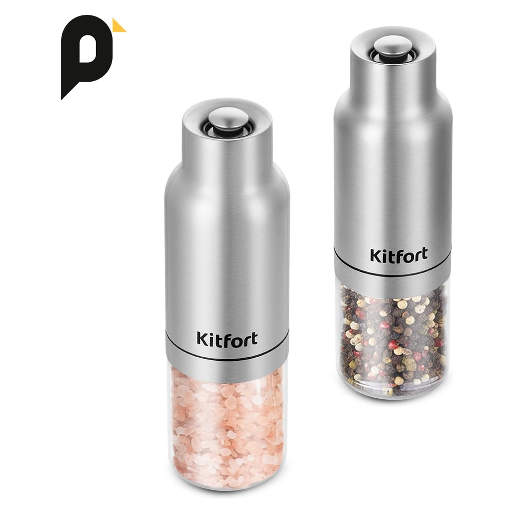 Изображение товара Набор автоматических мельниц для соли и перца KITFORT КТ-6383