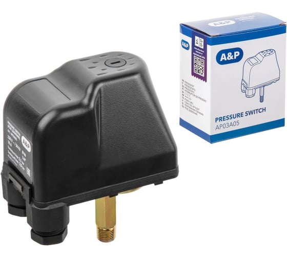 Изображение товара Реле давления для насоса 1/4 нар. A&P AP03A05