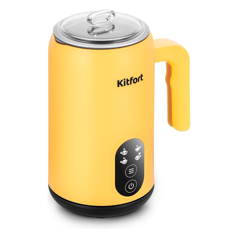 Изображение товара Капучинатор KITFORT КТ-7504 металлический пластиковый желтый 220В