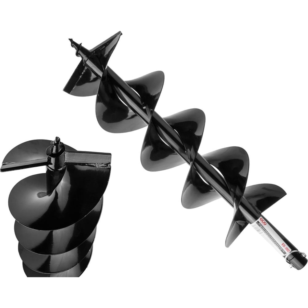 Изображение товара Бур почвенный 200x800x20 мм ECO ED-202 для почвы шнек двухзаходный