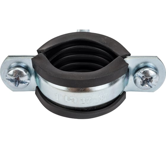 Изображение товара Хомут Uni-Fitt 1" 32-37 мм с резиновым уплотнителем, шпилькой и дюбелем 850U4800