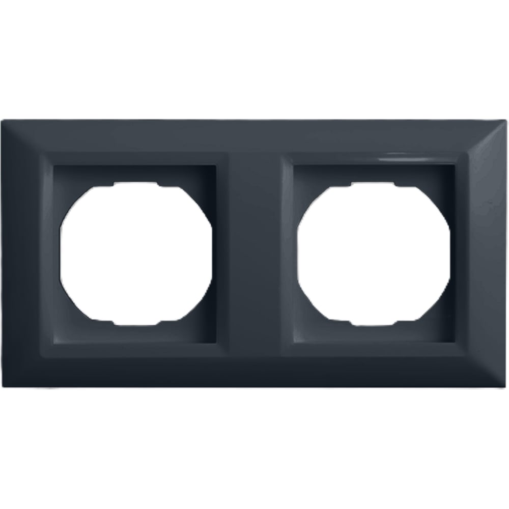 Изображение товара Рамка Vesta Electric Roma GRAFIT 2 поста IP20 для электропанелей