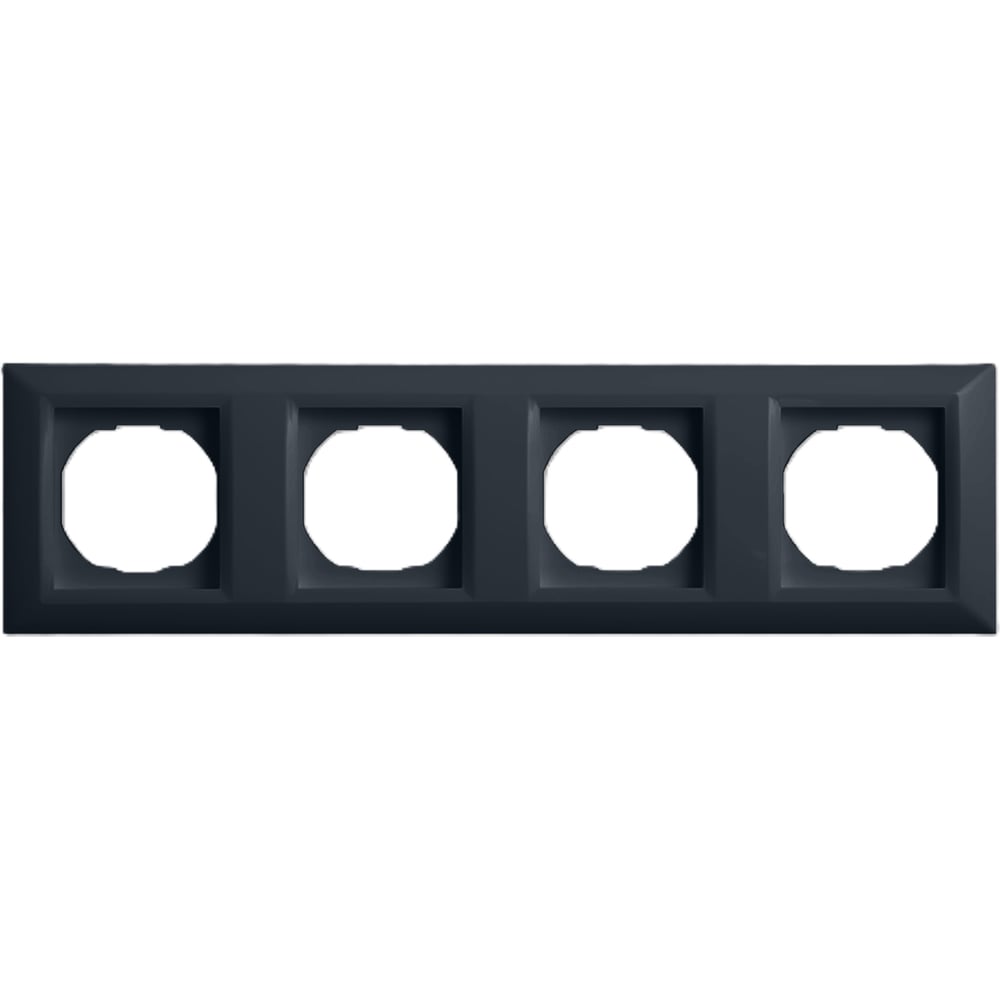 Изображение товара Рамка Vesta Electric 4-я Roma GRAFIT для монтажа электрооборудования