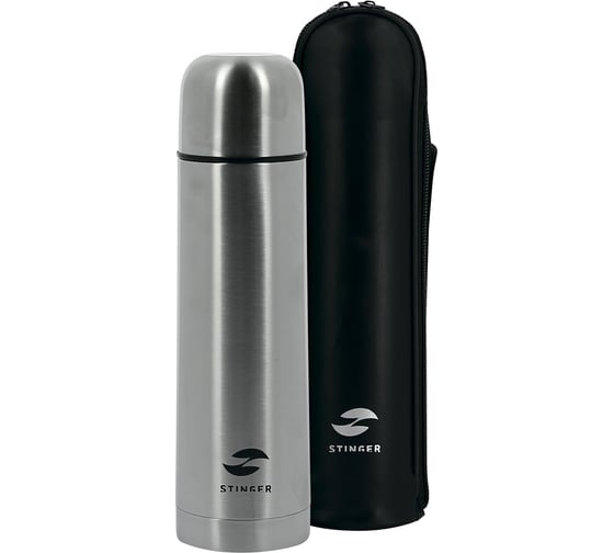 Изображение товара Термос с чехлом Stinger серебристый HB-500A