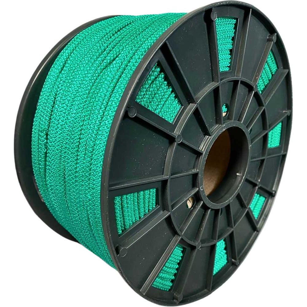 Изображение товара Вязаный полипропиленовый шнур 3 мм 500 м зеленый ООО Оптхозторг