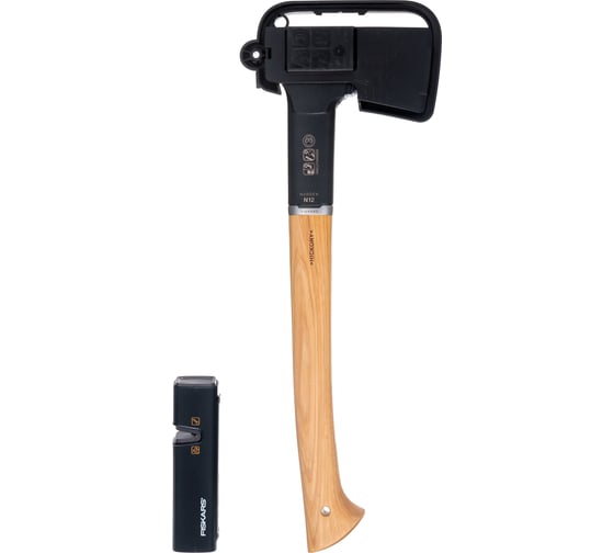 Изображение товара Набор Fiskars: топор Norden N12 NC COC 021366 FSC Mix + точилка 1052277