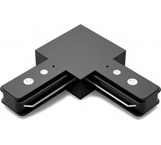 Изображение товара Угловой коннектор для трековых шинопроводов GAUSS черный 1/50 TR107