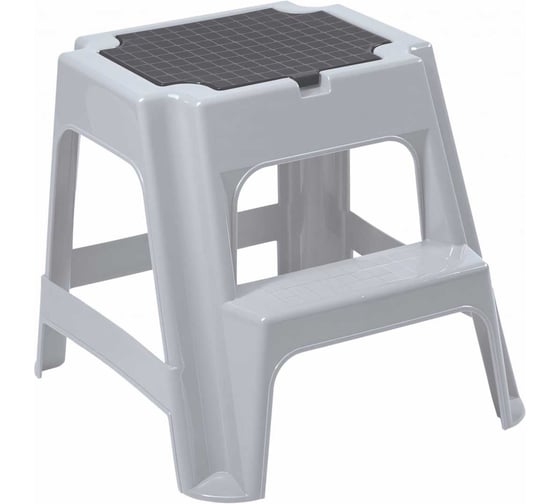 Изображение товара Табурет со ступенькой Бытпласт Volf 472х486х418 мм, светло-серый 431260730