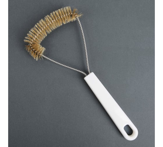 Изображение товара Щётка для чистки посуды и решёток-гриль Доляна металлическая щетина, 25х11 см 3565818