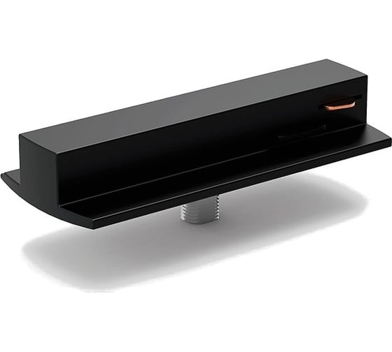 Изображение товара Адаптер для подключения светильника к трековой системе GAUSS с фиксирующей шайбой цвет черный TR126