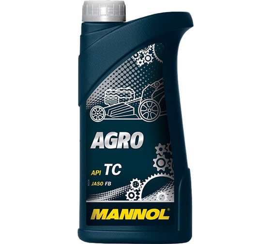 Изображение товара Минеральное моторное масло для садовой техники 4-TAKT AGRO SAE 30 1 л MANNOL 1440