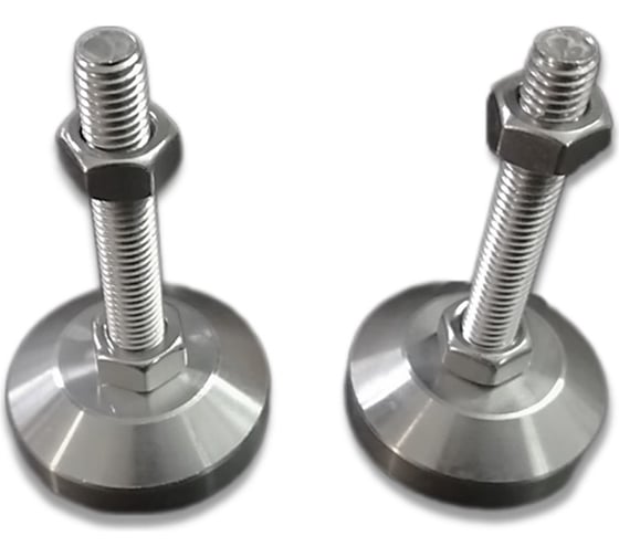 Изображение товара Опора винтовая регулируемая UnitMC 40хМ8х50 (основание нержавеющая сталь, винт нержавеющая сталь) 400204 40хМ8х50 SUS