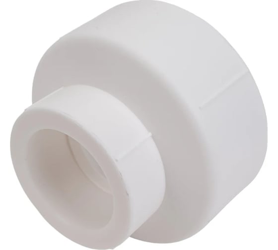 Изображение товара Муфта Millennium переходная PPR 63×40 мм, полипропилен, белая, давление до 10 бар, температура до +95 °C 3M12-rdc-6340000