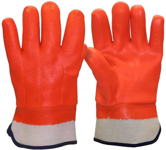 Изображение товара Перчатки утепленные SAFEPROTECT ВИНТЕРЛЕ КП, ПВХ, хлопчатобумажной тканью с начесом,манжет-крага, р.11/XXL 03144