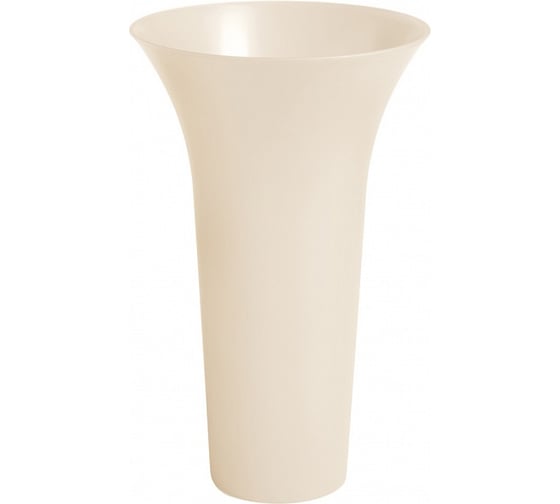 Изображение товара Ваза для цветов Бытпласт диаметр 185 мм, высота 300 мм ,бежевый 431203307