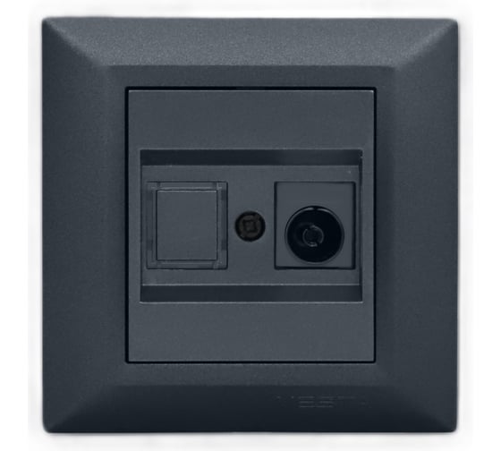 Изображение товара Розетка Metronex Electric Roma Grafit для TV FRZ00010131GRA