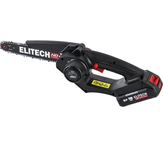 Изображение товара Пила цепная аккумуляторная Elitech CS 2008BLK (E1611.016.00) HD 205457