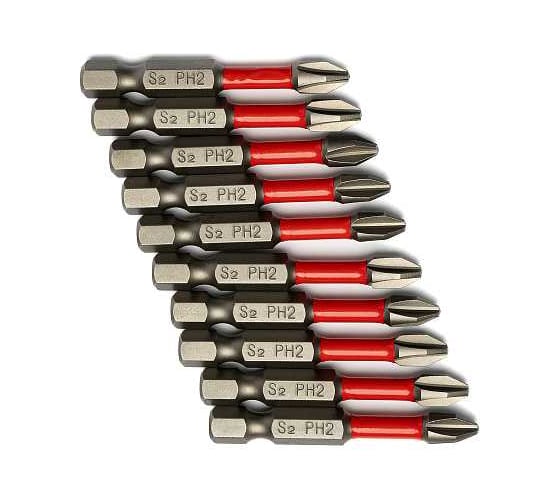 Изображение товара Бита торсионная PH2, 50 мм, 10 шт 720991 REDVERG 00006693509