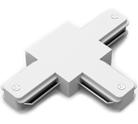 Изображение товара Коннектор для трековых шинопроводов GAUSS белый 1/50 TR110