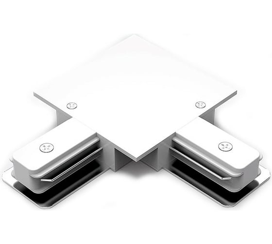 Изображение товара Угловой коннектор для встраиваемых трековых шинопроводов GAUSS белый 1/50 TR134