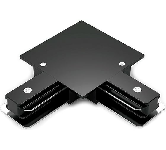 Изображение товара Угловой коннектор для встраиваемых трековых шинопроводов GAUSS черный 1/50 TR133