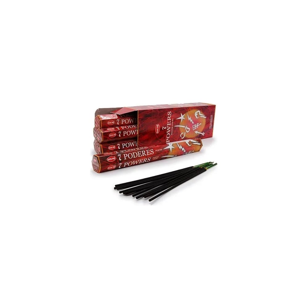 Изображение товара Благовония HEM 7 POWERS 7 цветов Малики Рудракша сандал лотос 20 палочек