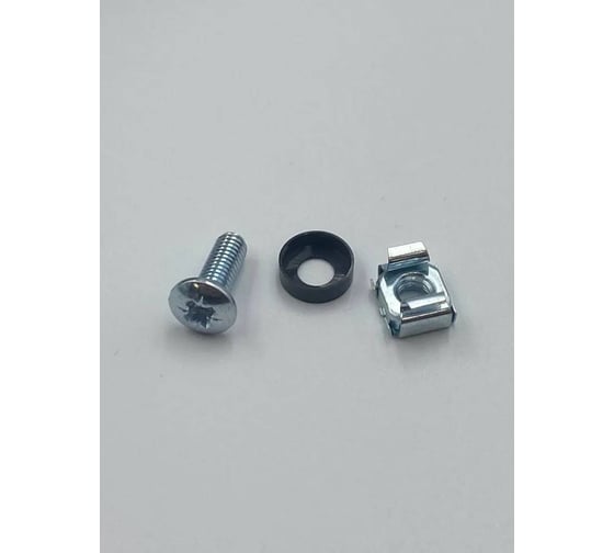 Изображение товара Крепежный комплект W&T винт М6*16, пластиковая шайба, гайка M6, 50 шт. WT-2055-5