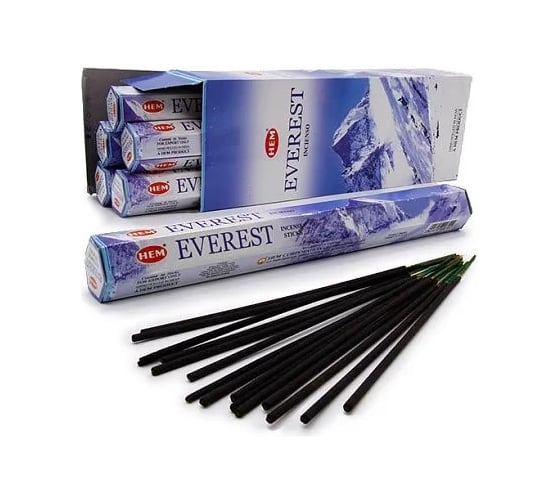 Изображение товара Благовония HEM EVEREST Эверест аромат Рододендрон Генциан Исполнение желаний 20 палочек 61-EV