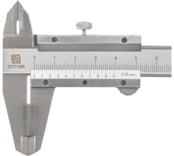Изображение товара Штангенциркуль ZITOM ШЦТ-I-125-0,05 ГОСТ 166-89 kb00001