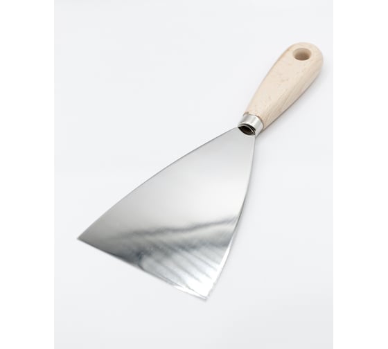 Изображение товара Шпатель Boldrini  из стали Inox, деревянная ручка, 120 мм 51112