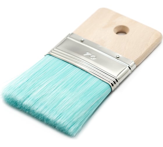 Изображение товара Мини-кисть Boldrini искусственная голубая щетина, 70 мм 85070